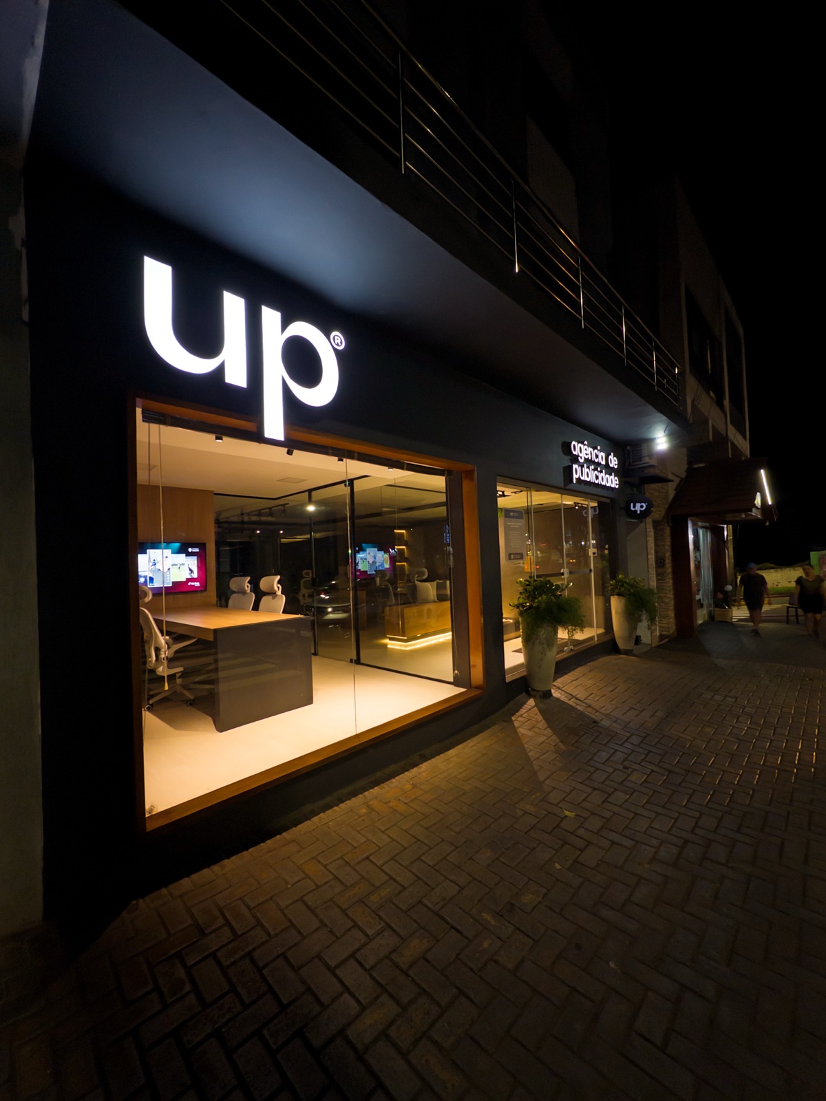 Fachada da UP Publicidade, agência de publicidade em Três Passos/RS