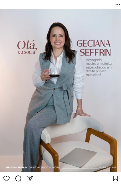 Post Instagram - advocacia Geciana Seffrin