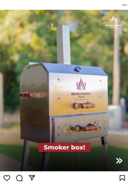 Post Instagram - Brasa Nobre Inox, churrasqueira