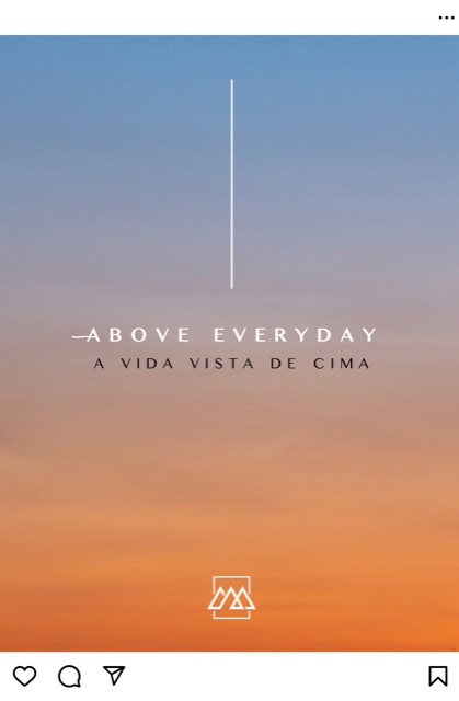 Post Instagram - agência de viagens Above Everyday